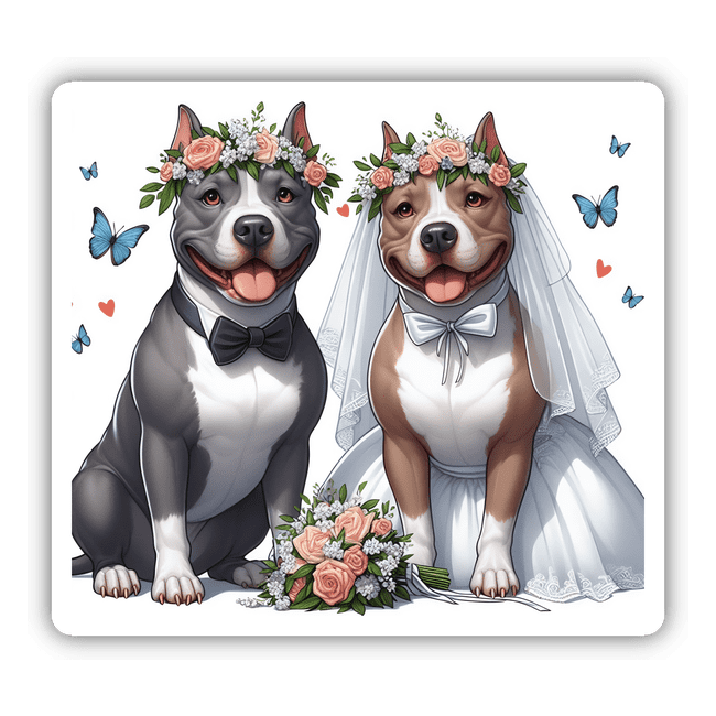 Bride and Groom Pitbulls II