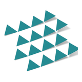 Turquoise Triangles Vinyl Wall Decals