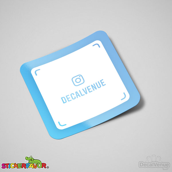 Custom Social Media Username Nametag / Snapcode Vinyl Decal Stickers | Custom / Personalized | DecalVenue.com