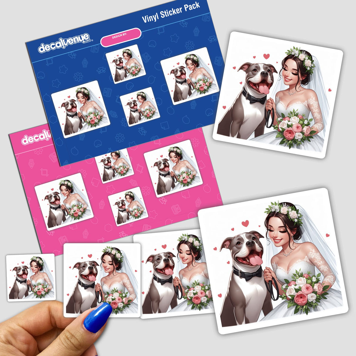 Happy Bride and Pitbull