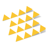 Yellow Triangles Vinyl Wall Decals
