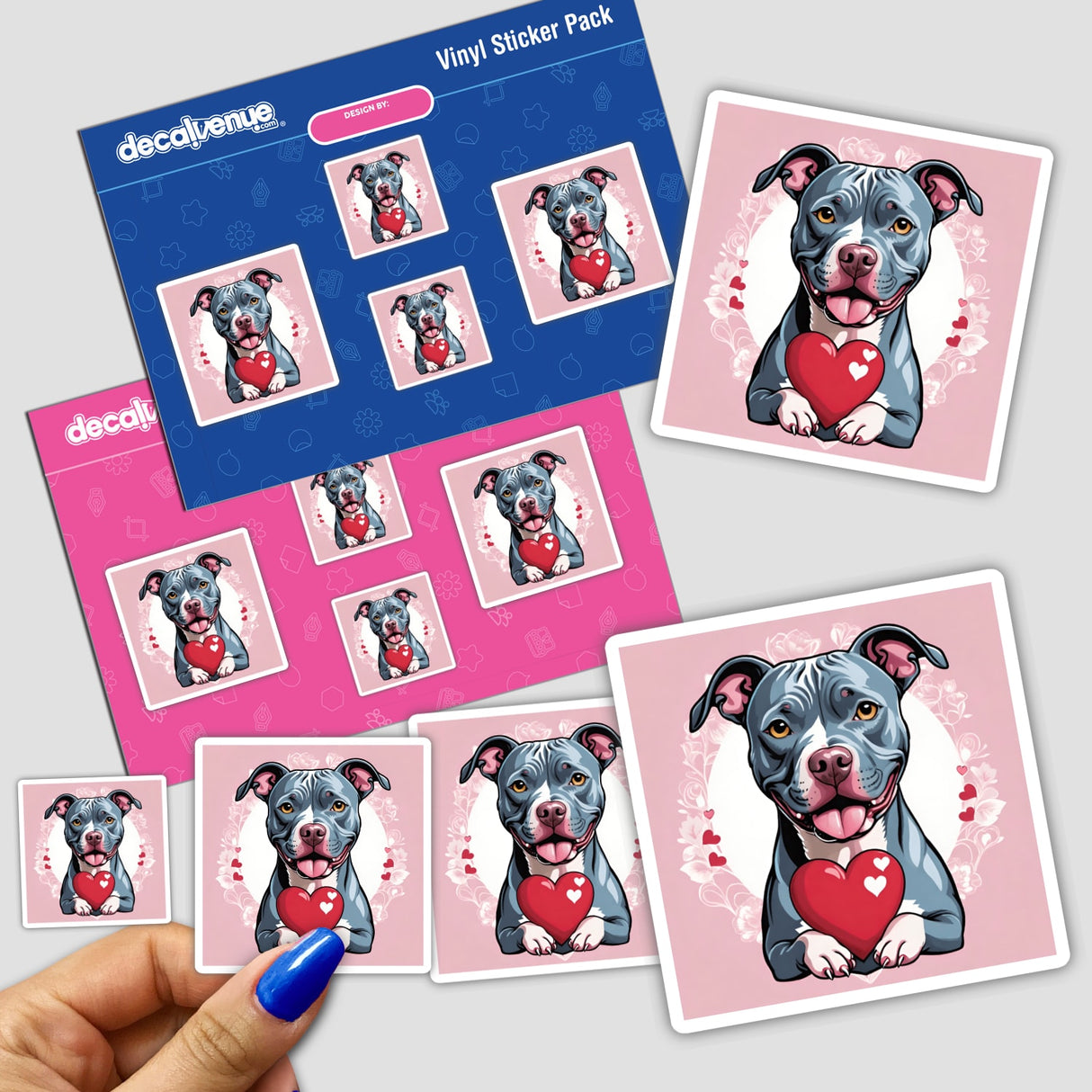 Gray Valentine Pitbull