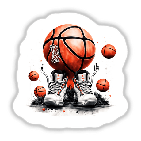 Basketball shoes and balls