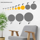 Set of 251 Metallic Gold Polka Dot Circles Wall Decals | Polka Dot Circles | DecalVenue.com