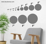 1/4 inch Polka Dot Circles Wall Decals