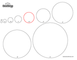 Colorful polka dot circles wall decals in various sizes displayed on a white background, offering versatile decorative options.