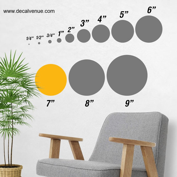 7 inch Polka Dot Circles Wall Decals | Polka Dot Circles | DecalVenue.com