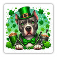 St Patricks Day Lucky Pitbull