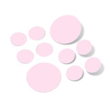Baby Pink Polka Dot Circles Wall Decals