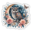 Floral Magical Moon and Owl II