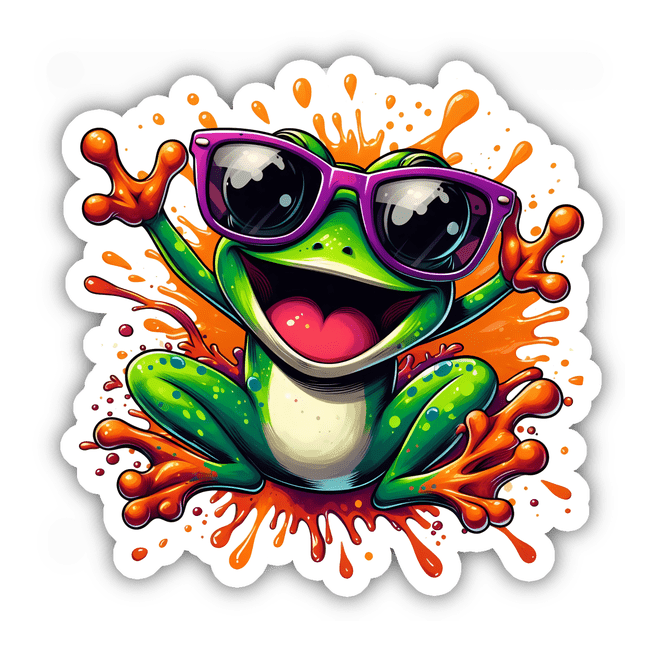 Orange Splash Tree Frog