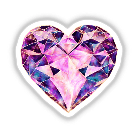 Purple Diamond Heart