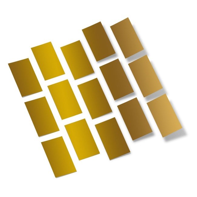 Metallic Gold Rectangles Vinyl Wall Decals