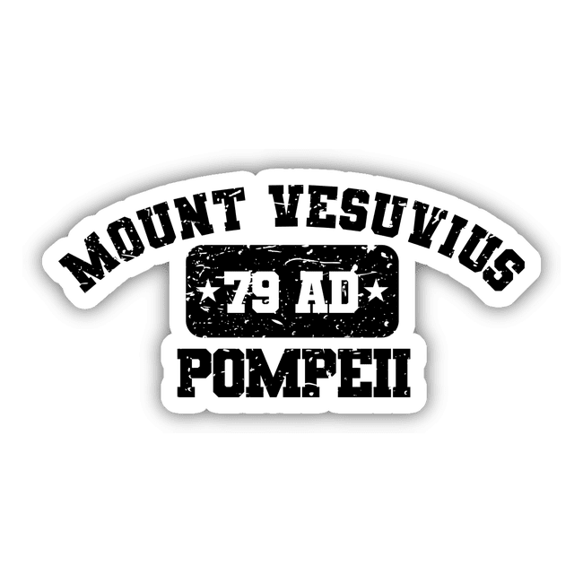 Mount Vesuvius - Distressed Old School Athletic