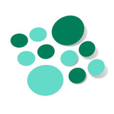 Mint Green / Green Polka Dot Circles Wall Decals