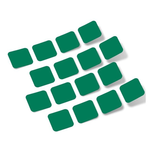 Green Rounded Squares Vinyl Wall Decals