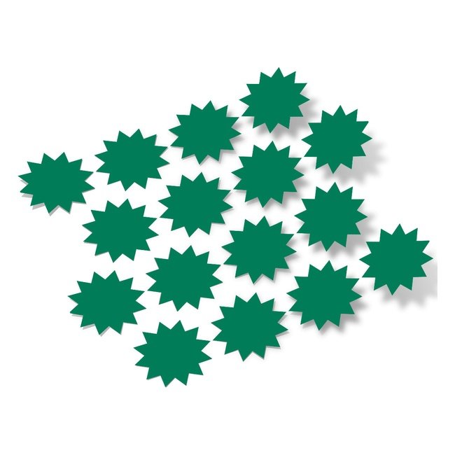 Green Starburst Vinyl Wall Decals star burst