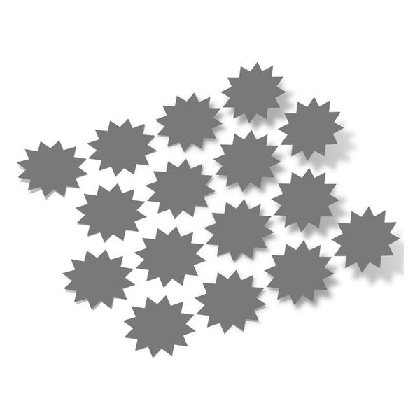 Grey Starburst Vinyl Wall Decals star burst
