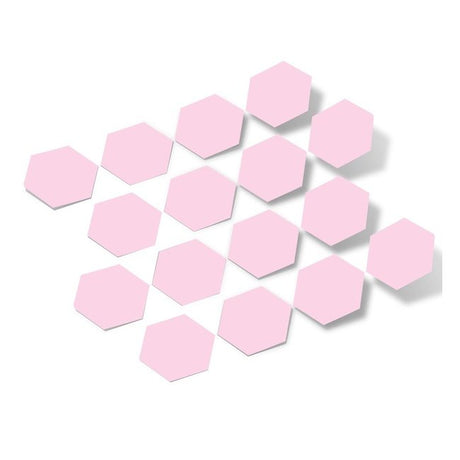 Baby Pink Hexagon Vinyl Wall Decals