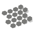 Grey Hexagon Vinyl Wall Decals