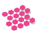 Hot Pink Hexagon Vinyl Wall Decals