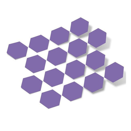 Lavender Hexagon Vinyl Wall Decals