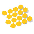 Yellow Hexagon Vinyl Wall Decals