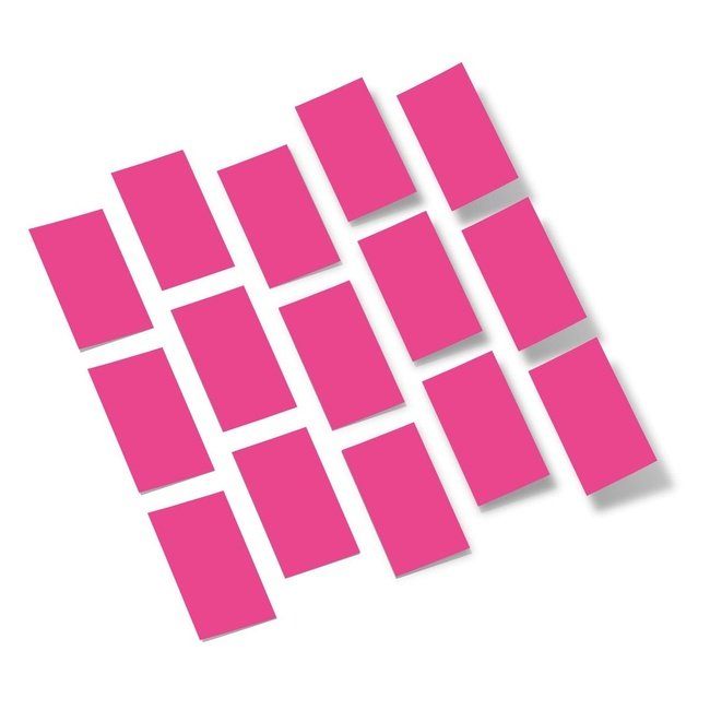 Hot Pink Rectangles Vinyl Wall Decals