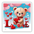 Teddy Bear Love Hearts