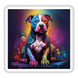 Bubbly Color Pitbull w/ Background