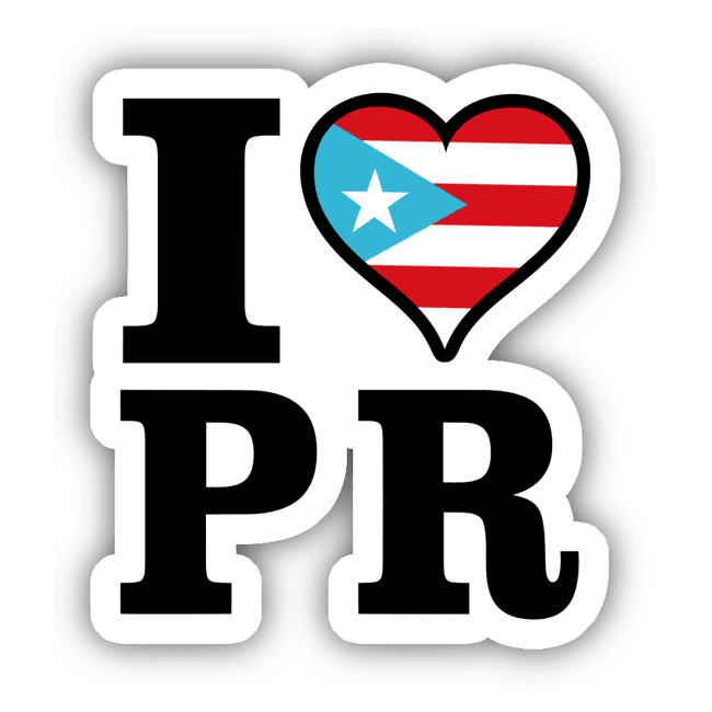 I love Puerto Rico Sticker