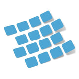 Ice Blue Rounded Squares Vinyl Wall Decals