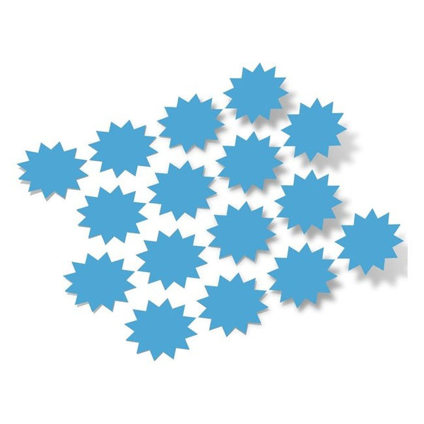 Ice Blue Starburst Vinyl Wall Decals star burst