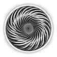 Twisting Vortex Optical Illusion Sticker