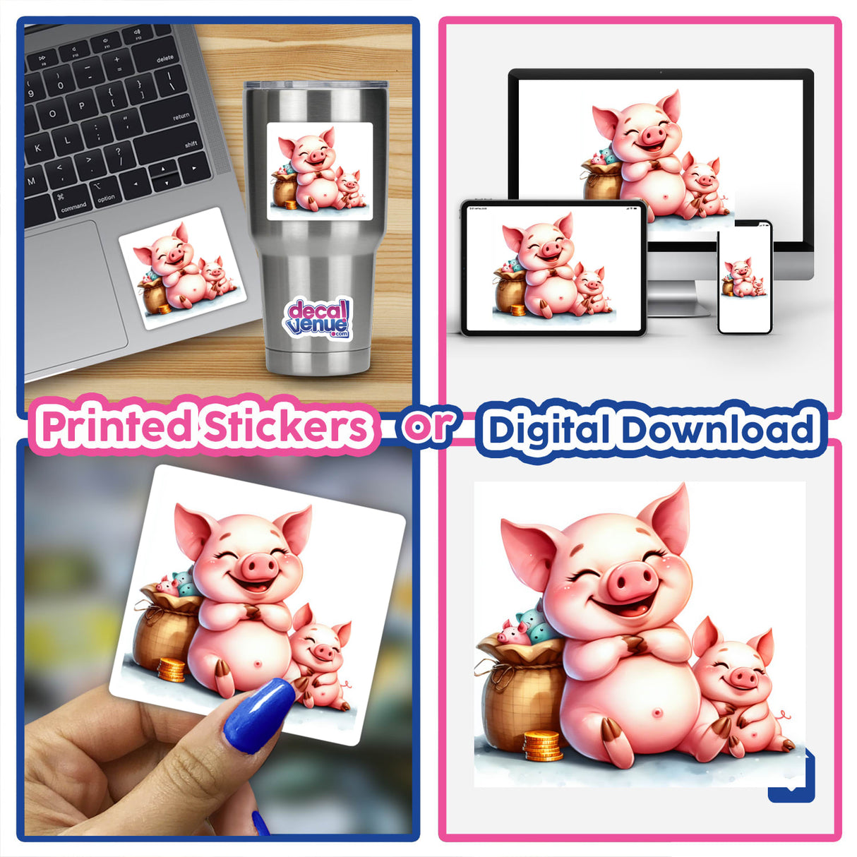Jolly Mama Pig and Piglets