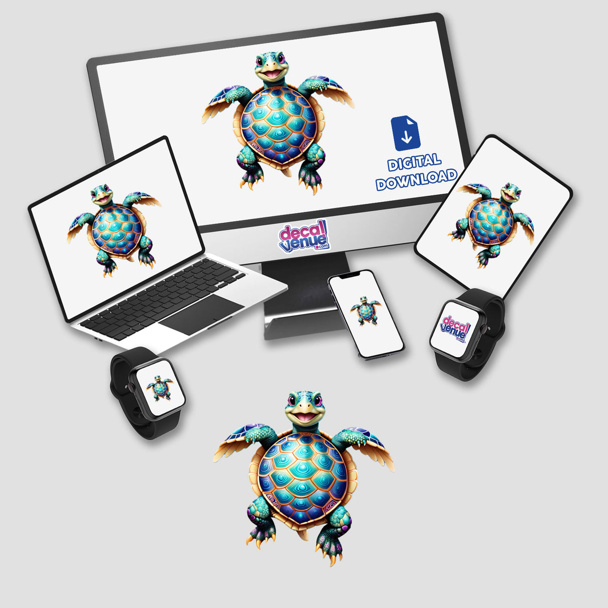 Dancing Happy Turtle