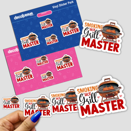 Smoking Hot Grill Master Sticker