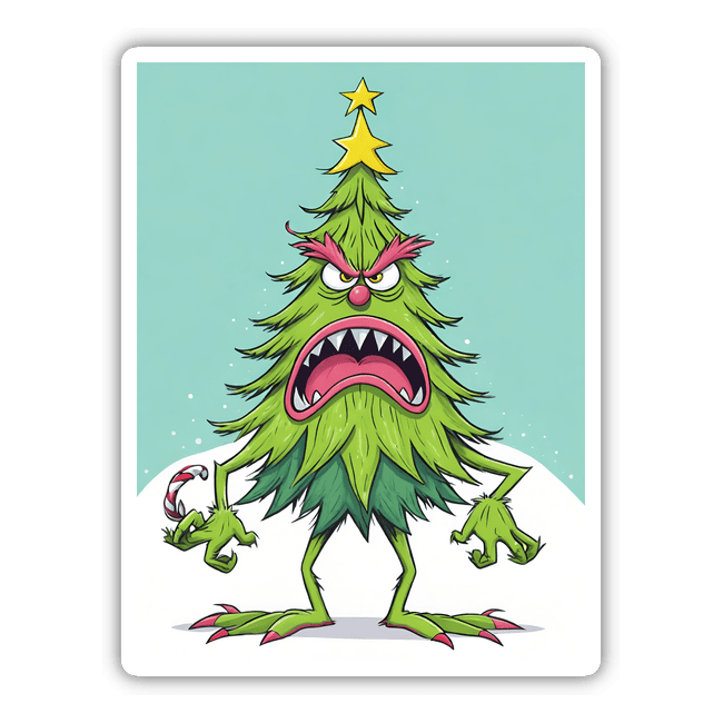 Adorable Angry Christmas Tree