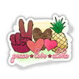 Peace Love Aloha Sticker