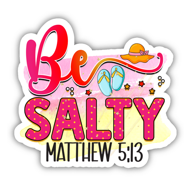 Be Salty Beach Sticker