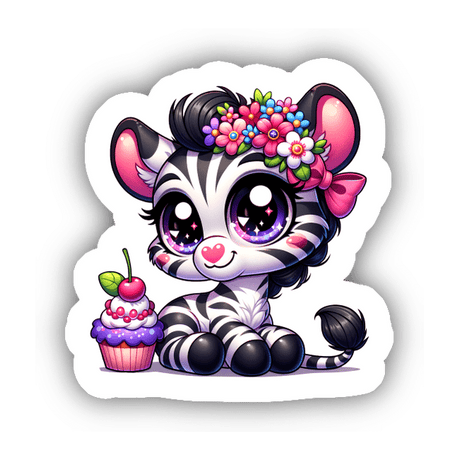 Cute Baby Zebra Sticker