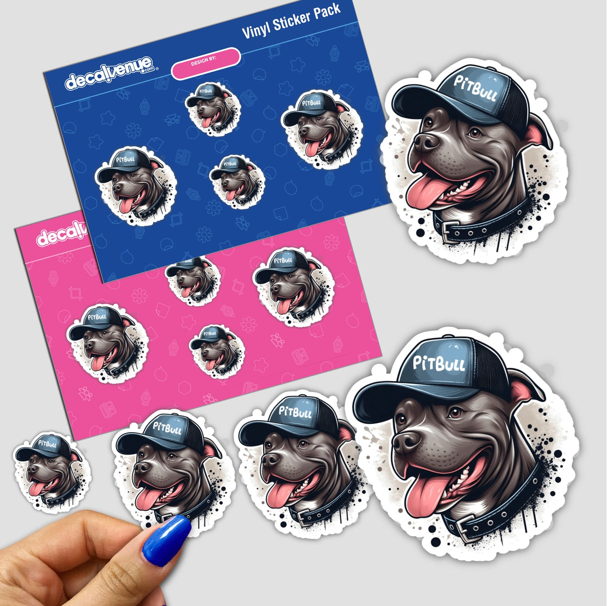Pitbull with Ball Cap