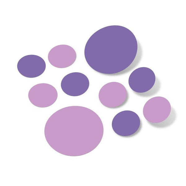 Lavender / Lilac Polka Dot Circles Wall Decals
