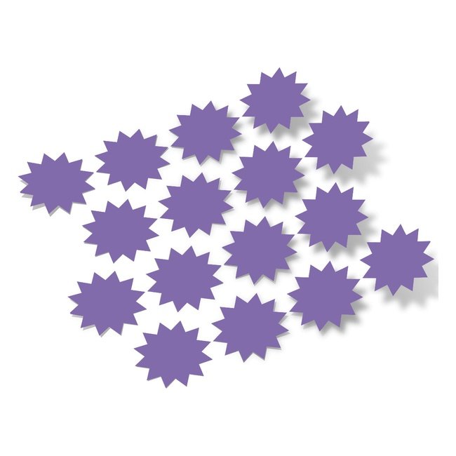 Lavender Starburst Vinyl Wall Decals star burst