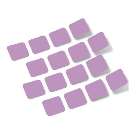 Lilac Rounded Squares Vinyl Wall Decals