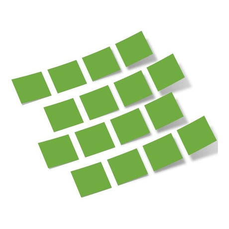 Lime Green Squares Vinyl Wall Decals