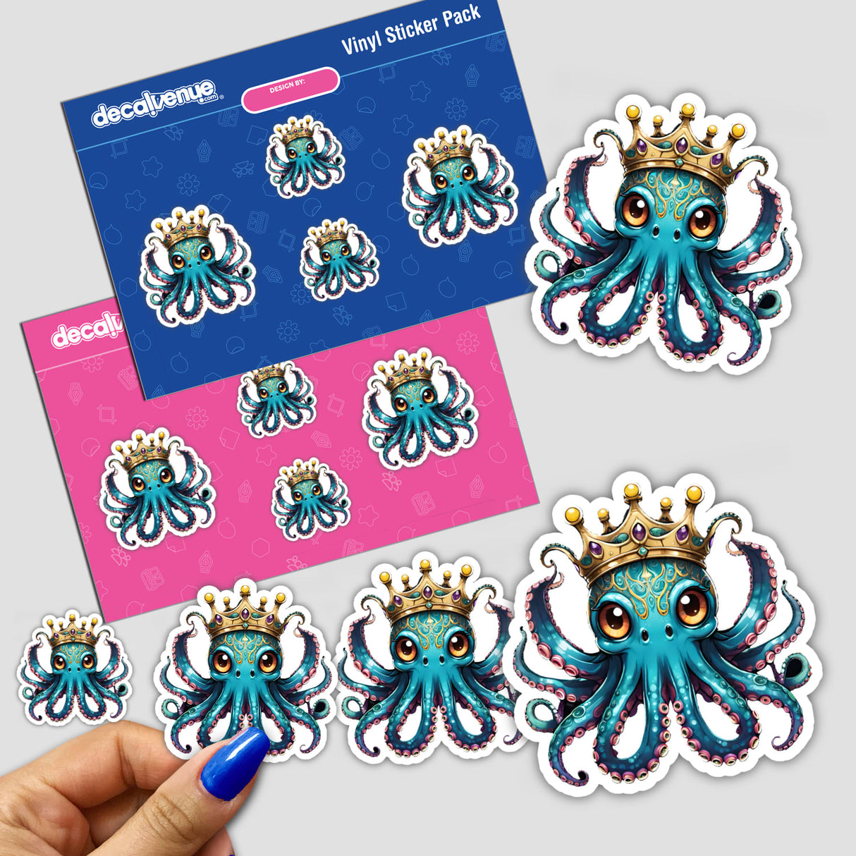 King of the Sea Blue Octopus