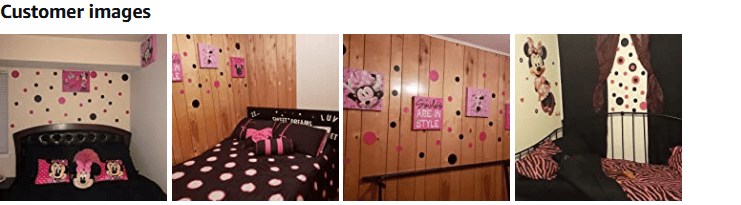 Hot Pink / Black Polka Dot Circles Wall Decals