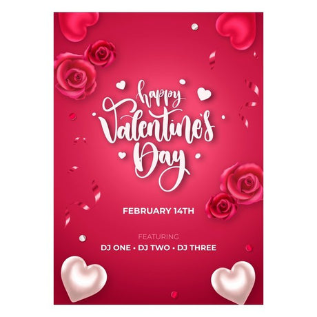 valentine's day vertical poster