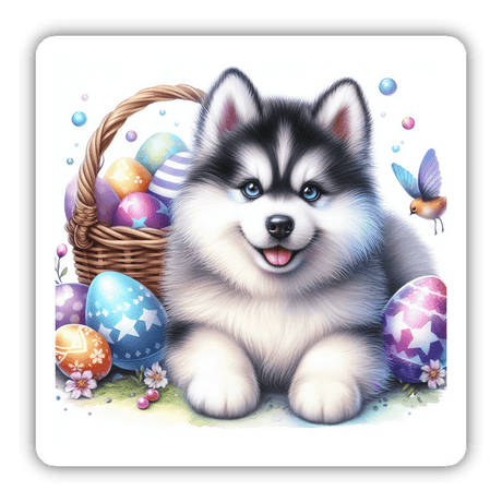 Easter Husky Puppy
